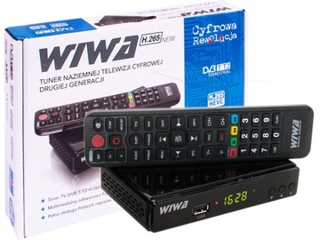 DEKODER TUNER TELEWIZJA NAZIEMNA DVB-T2 WIWA H.265