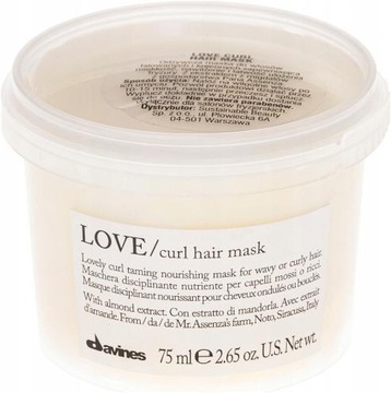 DAVINES LOVE CURL MASK MASKA WŁOSY KRĘCONE 75ML
