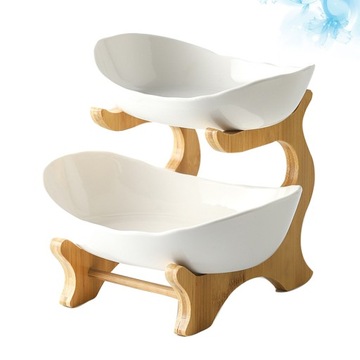 БАМБУКОВАЯ ПОДСТАВКА ДЛЯ ФРУКТОВ 2 СЛОЯ