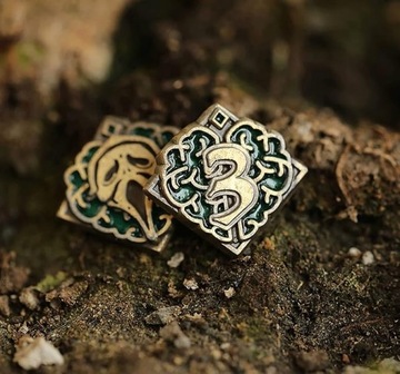 POCZYTALNOŚĆ SANITY 3 METALOWA MONETA ZAMIENNIK DO ARKHAM HORROR 1 SZT