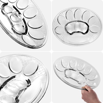 ТАРЕЛКА ЯИЧНАЯ ТАРЕЛКА СТЕКЛЯННАЯ БЛЮДА НА 10 ЯИЦ РОЖДЕСТВЕНСКИЙ ПОДСТАВОК