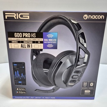 NACON RIG PS5 Słuchawki bezprzewodowe RIG600PROHS - czarne - PS4/PC