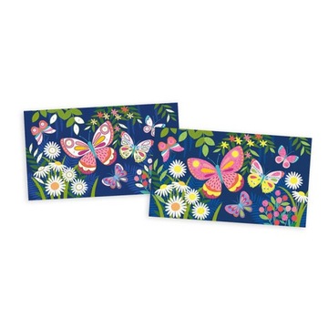 Креативный набор Флуоресцентный песок Бабочки для детей 6 лет+, Janod