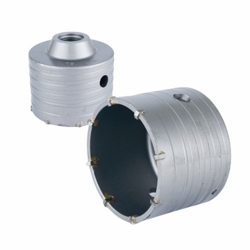 КОРОНОЧНЫЕ ПИЛЫ ДЛЯ БЕТОННОЙ КАМНИЦЫ SDS+ PLUS 6 ШТ. КОРПУС КРУЖЕВНОЙ АДАПТЕР ЧЕРНЫЙ