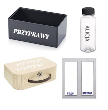 Naklejka imię imiona dowolne Personalizowana 3 cm hologram neon