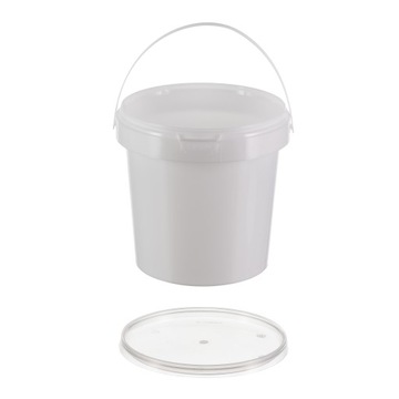 ВЕДРО ПЛАСТИКОВОЕ ДЛЯ ЕДЫ 1Л С КРЫШКОЙ И СЕРТИФИКАТОМ 10 шт.