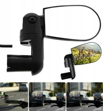 LUSTERKO ROWEROWE DO ROWERU NA KIEROWNICĘ UNIWERSALNE WSTECZNE LEWE PRAWE