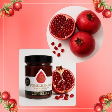 JAM JAM с гранатом 230G 85% в банке Офеллии Вкус греческой традиции