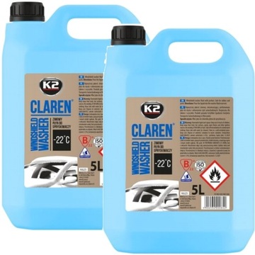 K2 Claren ZIMOWY płyn do spryskiwaczy -22'C 2x5L
