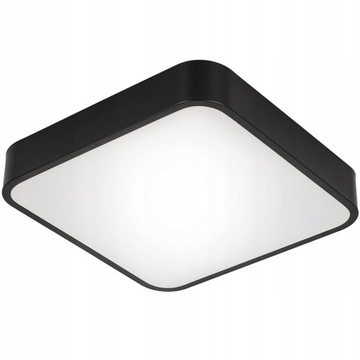 Plafon sufitowy LED czarny kwadratowy 30cm LAMPA natynkowa PANEL do pokoju