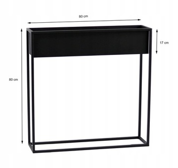 Металлический цветочный горшок LOFT с крышкой на подставке для цветов 80х80х21см