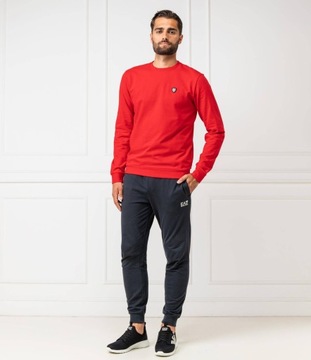 EA7 bluza | Regular Fit czerwona