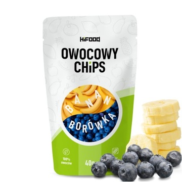 OWOCOWY CHIPS Owoce Liofilizowane 120g ZDROWA PRZEKĄSKA Rajski HiFOOD