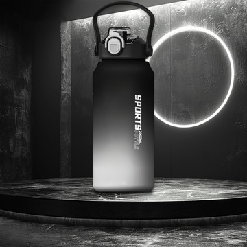 БУТЫЛКА ДЛЯ ВОДЫ С МЕРКОЙ И ФРУКТОВОЙ ВСТАВКОЙ ТРЕНИРОВОЧНАЯ БУТЫЛКА С СОЛОМОЙ 2л