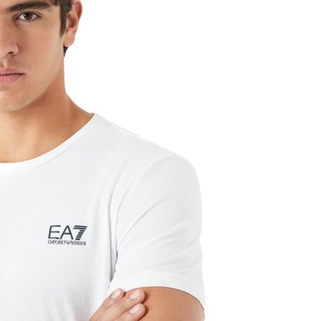 EA7 T-Shirt Core Identity Rozmiar L Biały - 8NPT51PJM9Z-1100