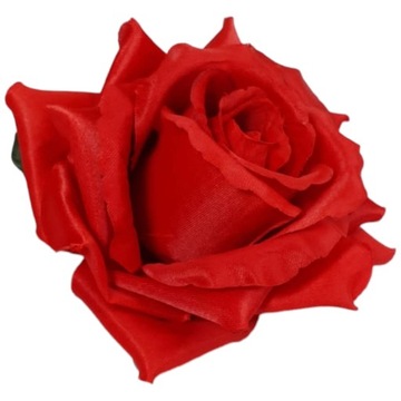 Головка изделия, большая, развернутая белая роза, 12 см, для украшений и букетов.