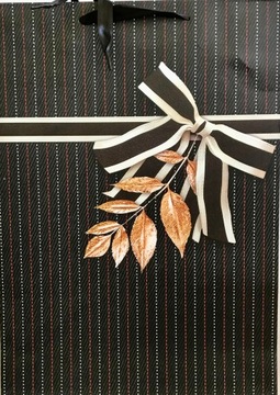 torebka prezentowa kokarda ok 26x32x10cm sztywna