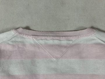 Tommy Hilfiger sweterek damski unikat logo vneck M