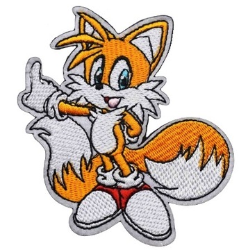 SUPER NASZYWKA SONIC TAILS - TERMO HAFTOWANA