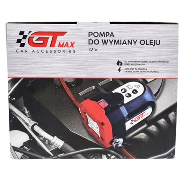 GT Max pompa do wymiany oleju 12V zasilanie akumulatorem samochodowym