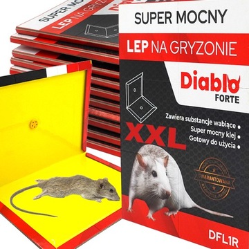 10x PUŁAPKA LEPOWA XXL LEP ŁAPKA NA MYSZY SZCZURY DUŻA SILNY KLEJ gryzonie