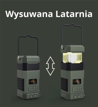 BIVACC MOCNE RADIO BLUETOOTH LED USB POWERBANK 5000mAh 114 FM/DAB+ Blackout