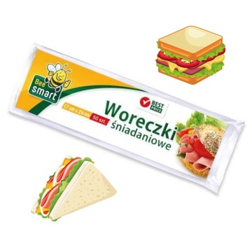 Bee Smart woreczki śniadaniowe 100szt