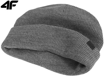 MĘSKA CZAPKA ZIMOWA BEANIE 4F SPORTOWA VINTAGE