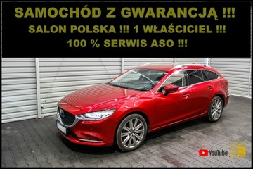 Mazda 6 III Sport Kombi Facelifting 2018 2.5 Skyactiv-G 194KM 2021 Mazda 6 SKYPASSION + 2,5i AUTOMAT + Salon POLSKA +