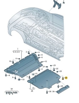 10x винт с шайбой 4,8x18 VW Audi Seat ОРИГИНАЛ