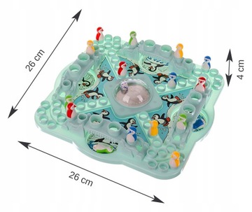 НАСТОЛЬНАЯ ИГРА «ГОНКИ ПИНГВИНОВ» ПОДАРОК ​​ДЛЯ СЕМЬИ ПИНГВИНОВ ДЛЯ ДЕТЕЙ 4, 5, 6, 7, 8 ЛЕТ