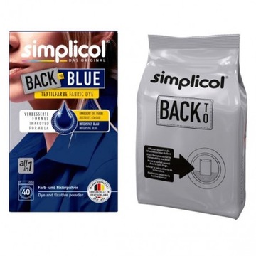 Simplicol Back To Blue Farba Tkanin Niebieski 400g