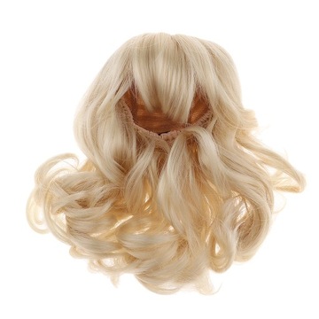 1 sztuk perukę dla lalek Light Hairpiece Gold