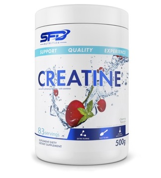 SFD CREATINE 500g KREATYNA MONOHYDRAT SIŁA ENERGIA WYTRZYMAŁOŚĆ MASA