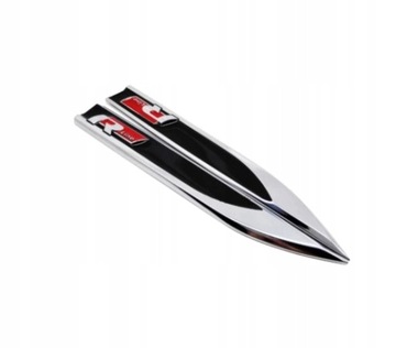 LOGO EMBLEMAT VW R-LINE RLINE CZARNY BŁOTNIKI x2