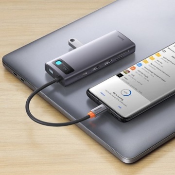 Адаптер BASEUS HUB 8in1 Type C — 3x USB3.0 PD Адаптер HDMI VGA SD/TF