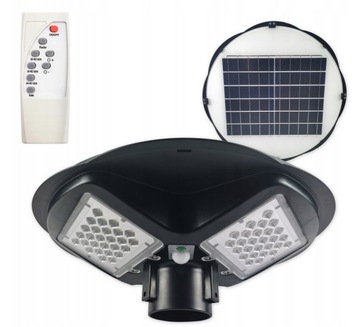 LAMPA LED SOLARNA LATARNIA 150W 5000K czujnik ruchu zmierzchu IP65