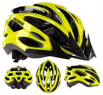 Regulowany kask rowerowy KROSS LAKI ZIELONY L (58 - 61cm)