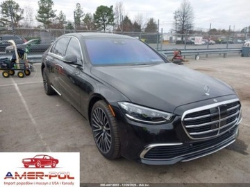 Mercedes Klasa S W223/V223 2021 Mercedes-Benz Klasa S MERCEDES-BENZ S 580 4MATIC 4.0 Benzyna 496KM