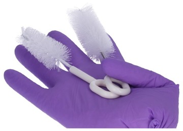 Набор ершиков - ершик для мытья бутылочек и сосок БЕЛЫЙ, набор х2