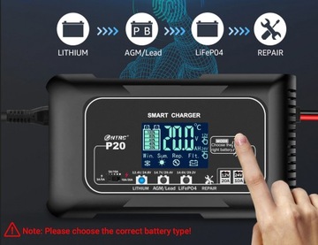 ВЫПРАВИТЕЛЬ зарядное устройство для гелевых аккумуляторов AGM 12В 24В 20А LCD