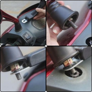 ДЕРЖАТЕЛЬ ДЛЯ МОТОТЕЛЕФОНА ВОДОНЕПРОНИЦАЕМОЕ 6,9-ДЮЙМОВОЕ ЧЕТЫРЕХЗЕРКАЛО ДЛЯ МОТОЦИКЛА