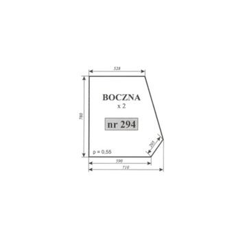 szyba boczna prawa i lewa Ursus C-330 i T-25 kabina Ciechanów