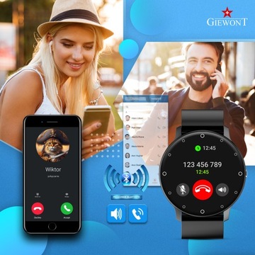 SMARTWATCH GIEWONT Sportaround PRO SmartCall GW120-2 PRO — карбон