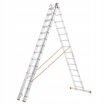 АЛЮМИНИЕВАЯ ЛЕСТНИЦА 3x13 САМАЯ ПРОЧНАЯ В ПОЛЬШЕ