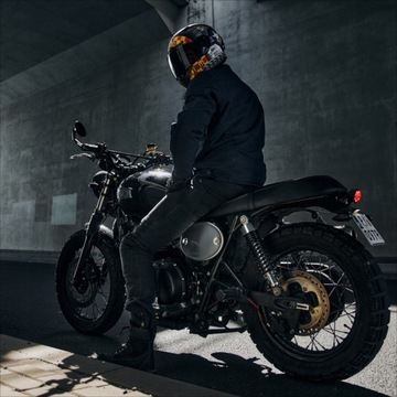 Текстильная мотоциклетная куртка Rebelhorn Hunter Navy Blue 5xl