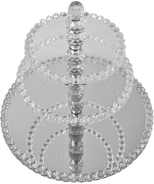 ЗЕРКАЛО ВРАЩАЮЩЕЕСЯ СТЕКЛЯННАЯ ТАРЕЛКА ДЛЯ ФРУКТОВОГО ТОРТА