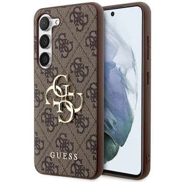 ETUI CASE GUESS DO SAMSUNG GALAXY S23 FE HARDCASE 4G BIG METAL LOGO BRĄZOWY