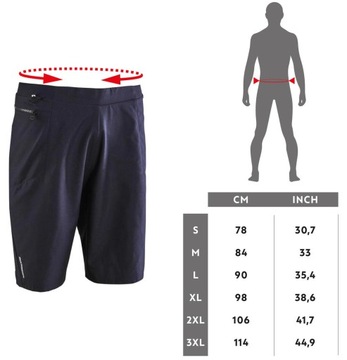 ВЕЛОСИПЕДНЫЕ ШОРТЫ МУЖСКИЕ ШОРТЫ ДЛЯ ГОРНЫХ ВЕЛОСИПЕДОВ С НАКЛАДКОЙ #XL