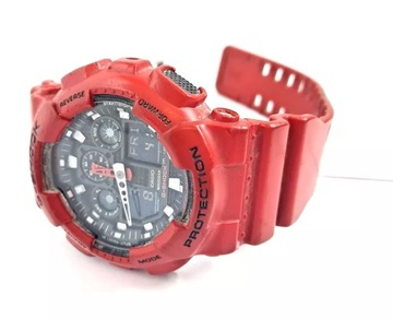 ZEGAREK CASIO GSHOCK GA-100B CZERWONY